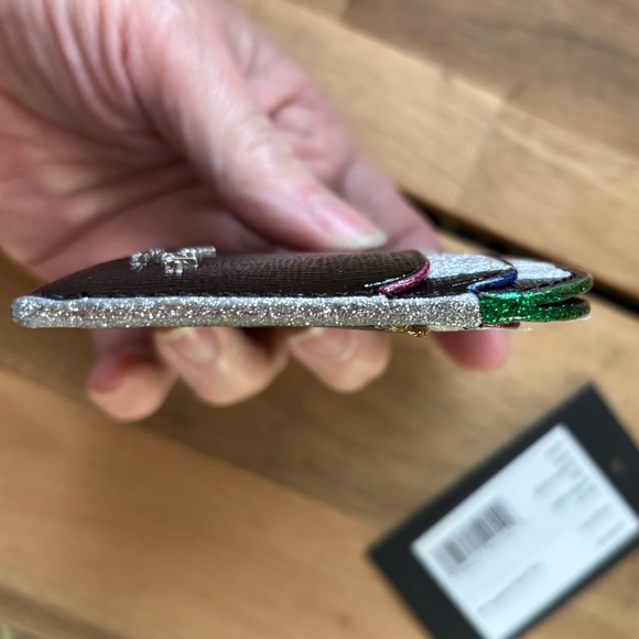 ♠️KATE SPADE nwt New York Devin Black multicolor card holder saffiano leather - Picture 10 of 12